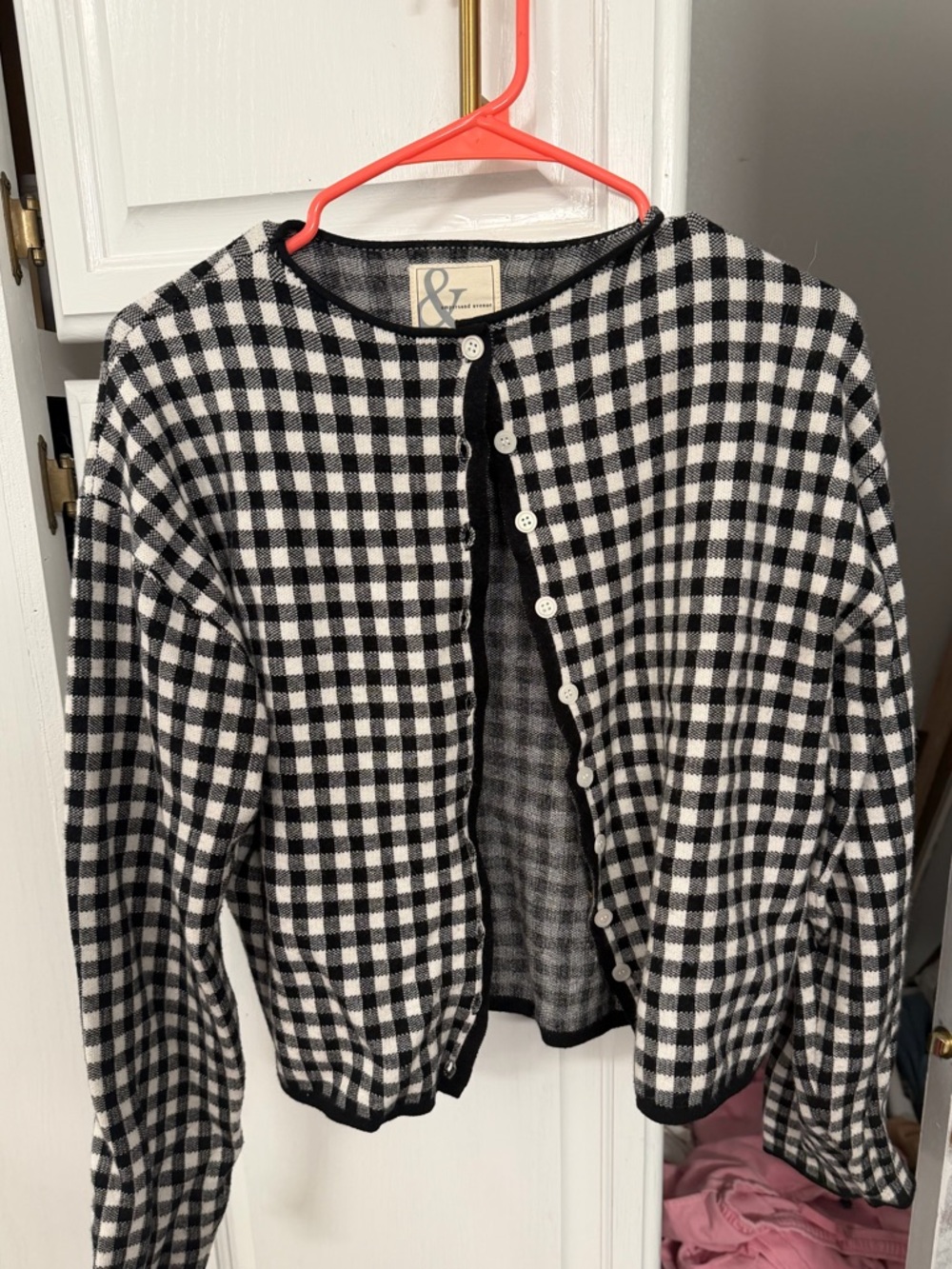 Gingham Cardigan